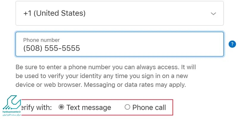 چطور اپل آی دی با شماره بسازم؟