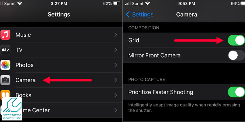 تنظیمات آیفون برای کاربران مبتدی مربوط به دوربین گوشی